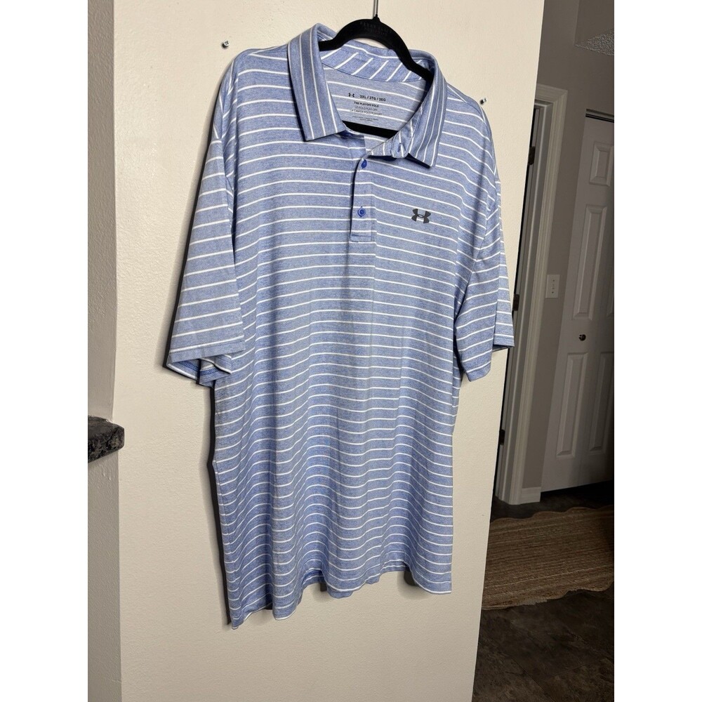 Under Armour Polo Shirt Mens 3XL Blue The Playoff Polo Performance Golf